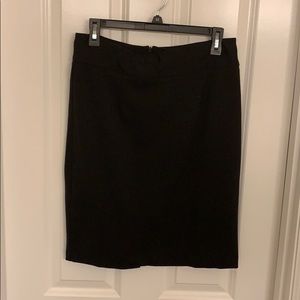 Black, stretchy pencil skirt
